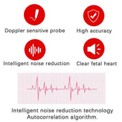 Fötal Doppler Herzfrequenzmonitor Zuhause Schwangerschaft Baby Fetaler Herzfrequenz -Schalldetektor 4