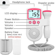 Fötal Doppler Herzfrequenzmonitor Zuhause Schwangerschaft Baby Fetaler Herzfrequenz -Schalldetektor 6