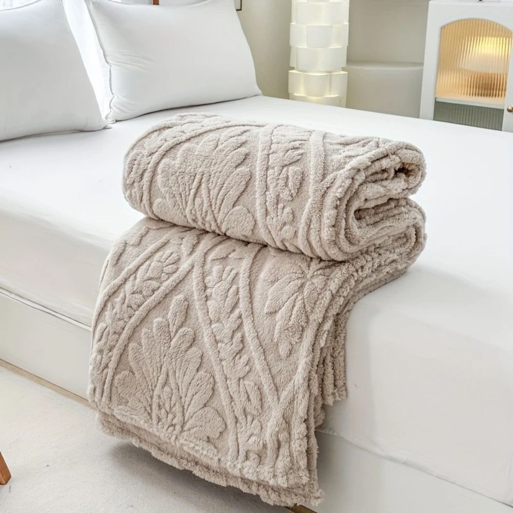 Französische Jacquard Fleece Decke für gemütliche Akzente 8