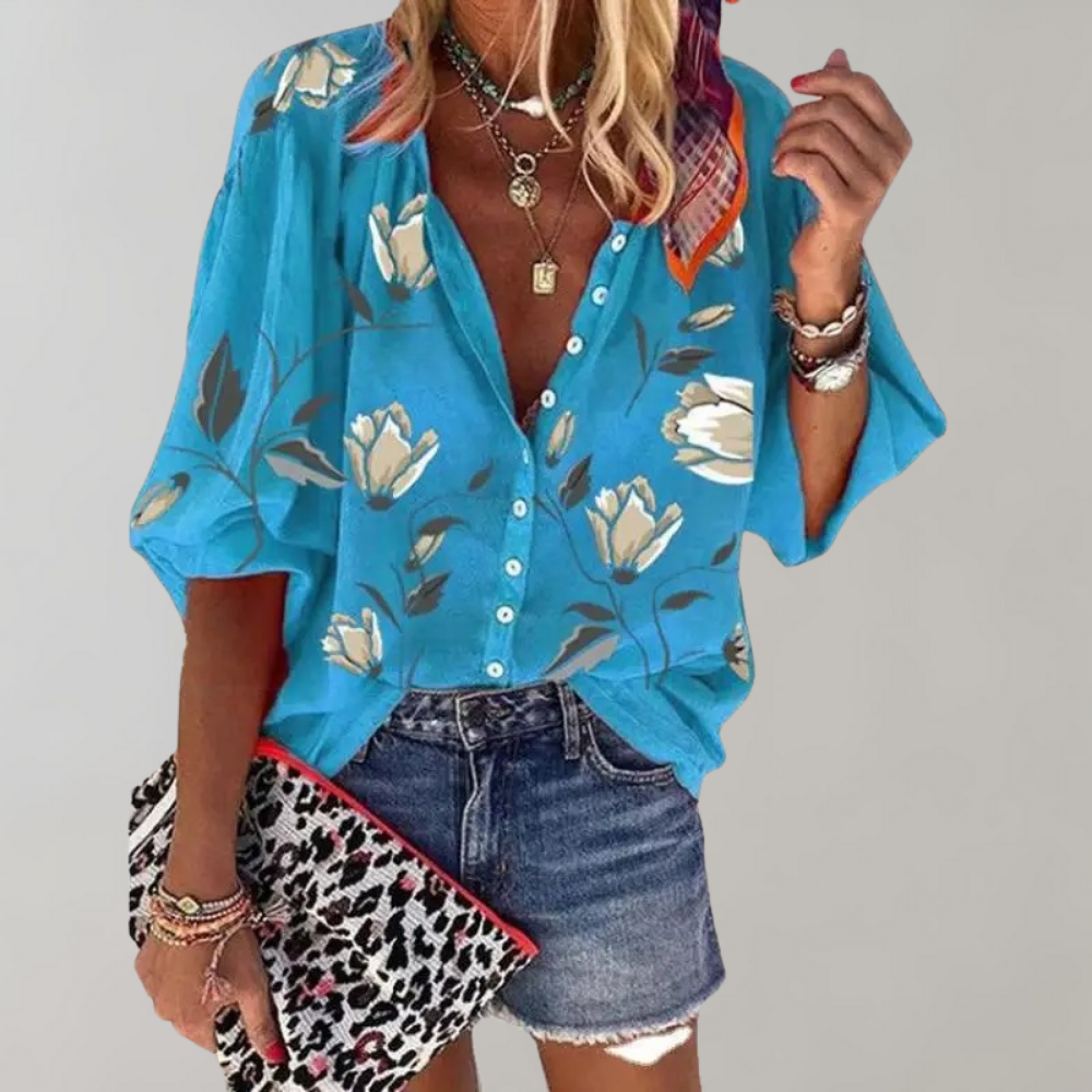 DELILAH | Elegante Bluse mit floralem Druck
