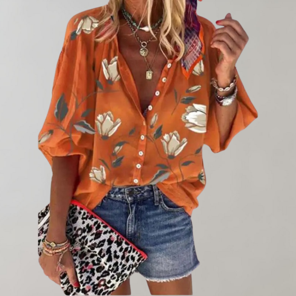 DELILAH | Elegante Bluse mit floralem Druck