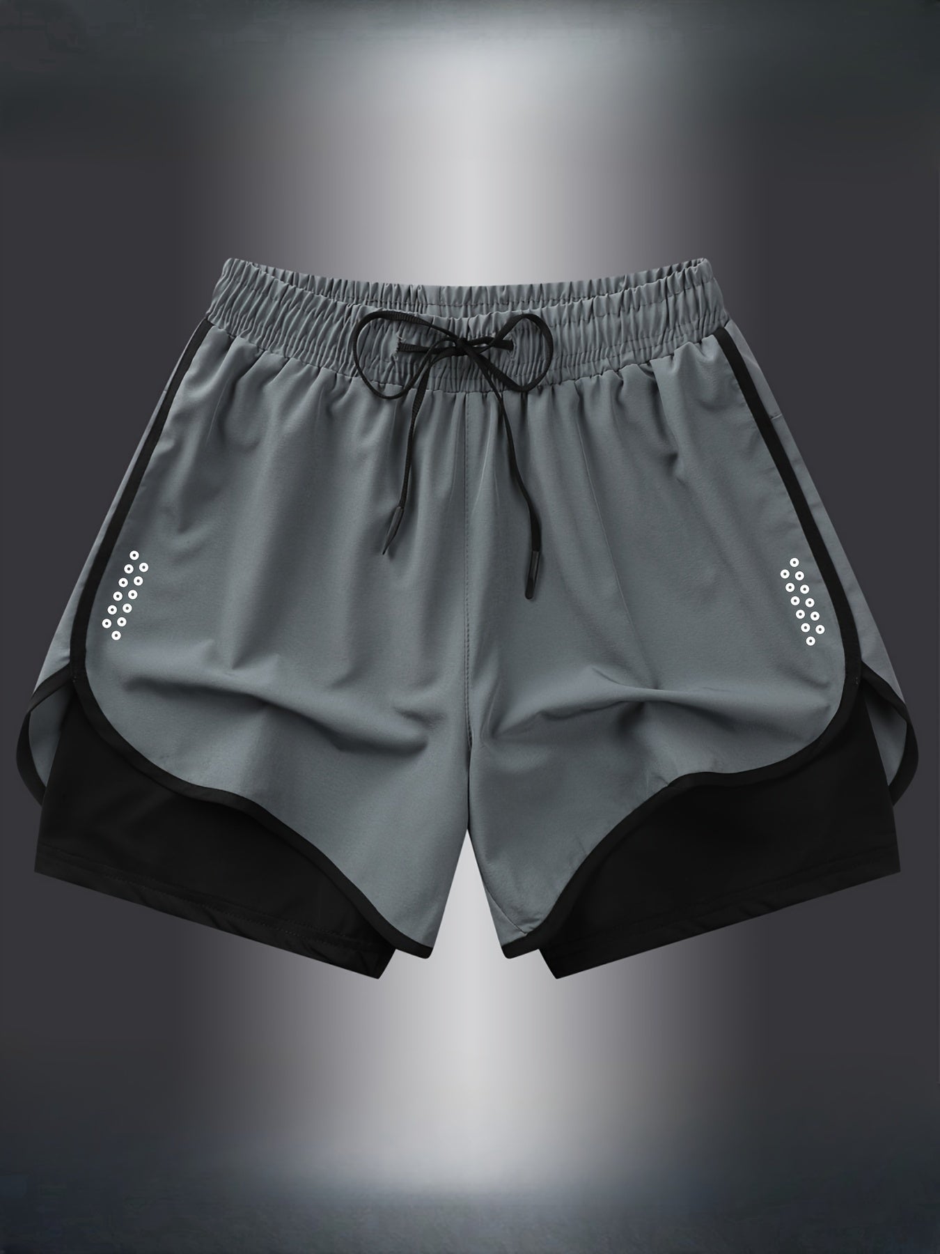 Geometrische Sportshorts für Damen – Stylisch und atmungsaktiv für Fitness und Laufen 0