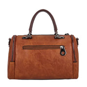 Geräumige Damenhandtasche aus weichem Stoff mit Reißverschluss 3