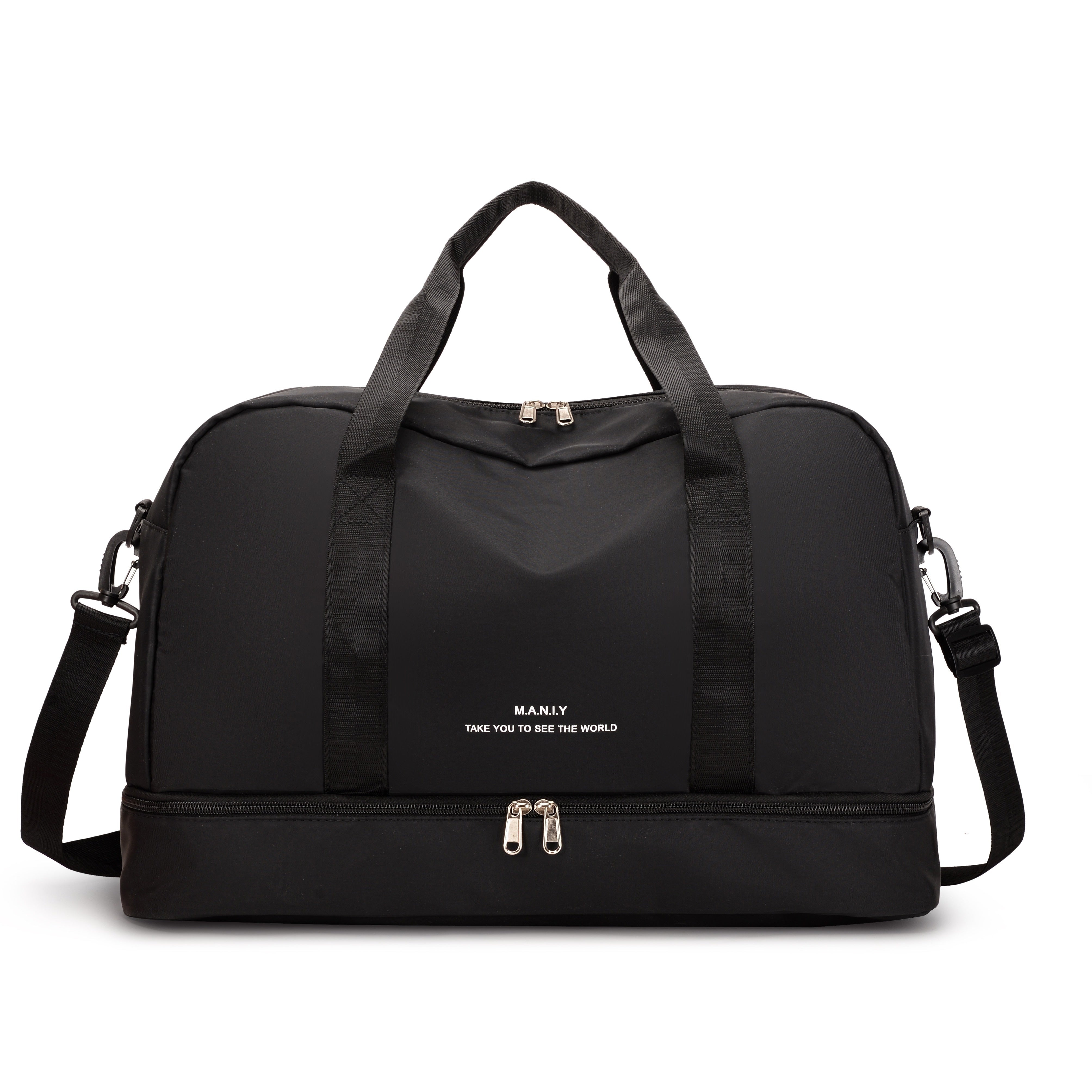 Geräumige Unisex-Reisetasche für Abenteuer aus veganem Leder 12
