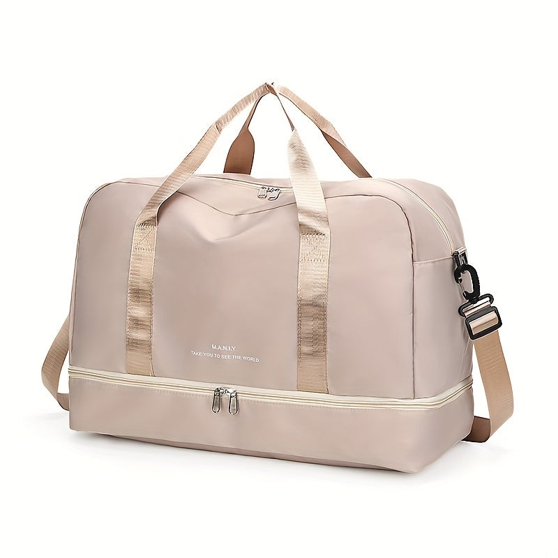 Geräumige Unisex-Reisetasche für Abenteuer aus veganem Leder 13