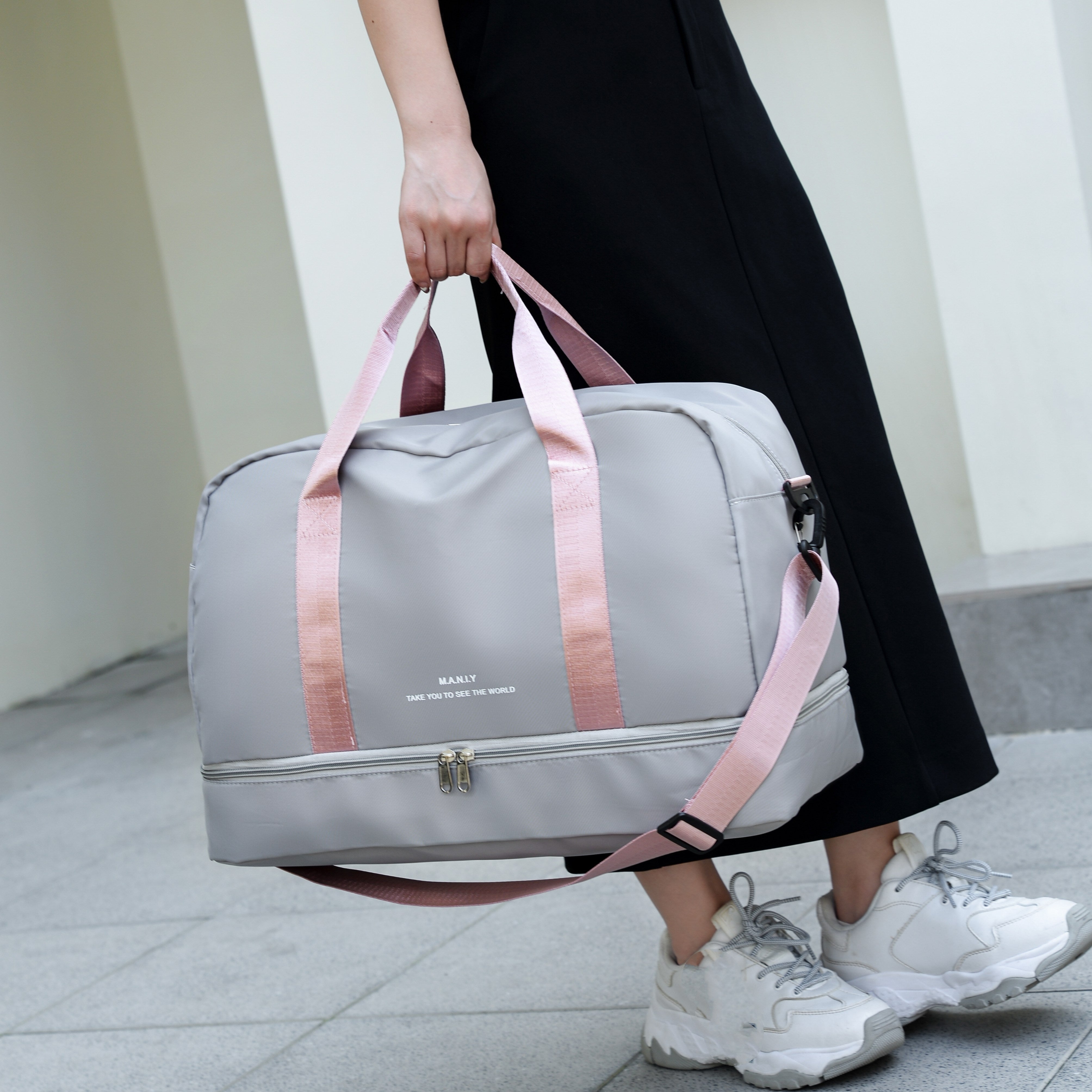 Geräumige Unisex-Reisetasche für Abenteuer aus veganem Leder 3
