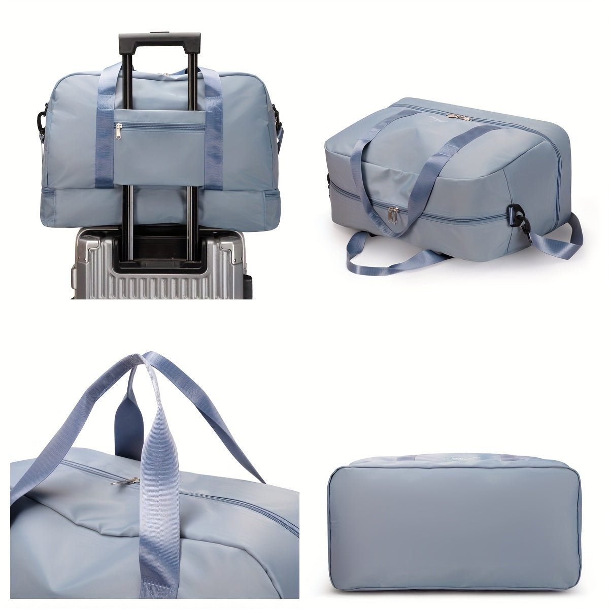 Geräumige Unisex-Reisetasche für Abenteuer aus veganem Leder 8