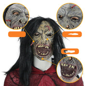 Gesichtswurm Horror Kopfbedeckung Maske Maskerade Party 2