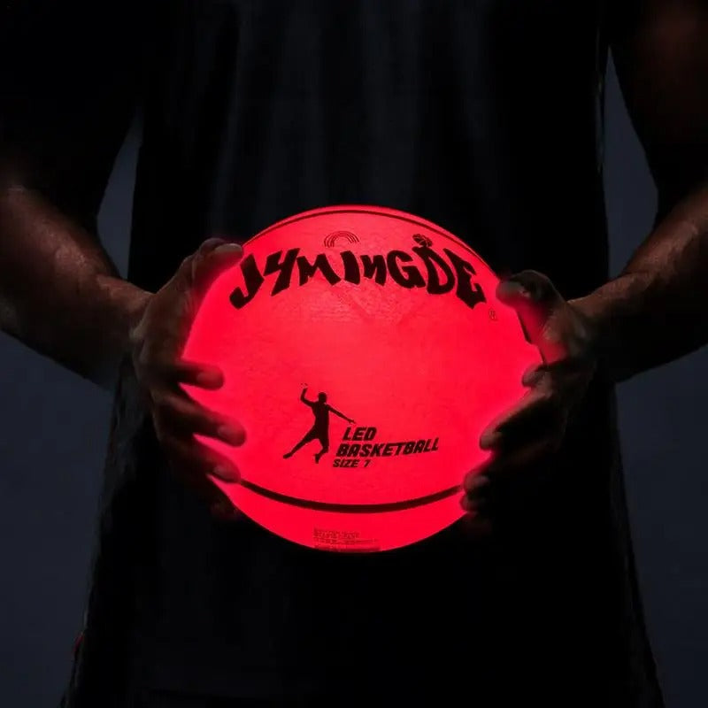 GlowBasket LED-Basketball – Spiele im Dunkeln, leuchte im Licht 0