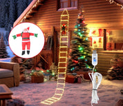 Golden Climb | Elegante LED-Beleuchtung für festliche Weihnachtsmann-Dekoration 7