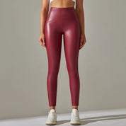 ALEX | Stylische Hochtaillierte Leder-Legging