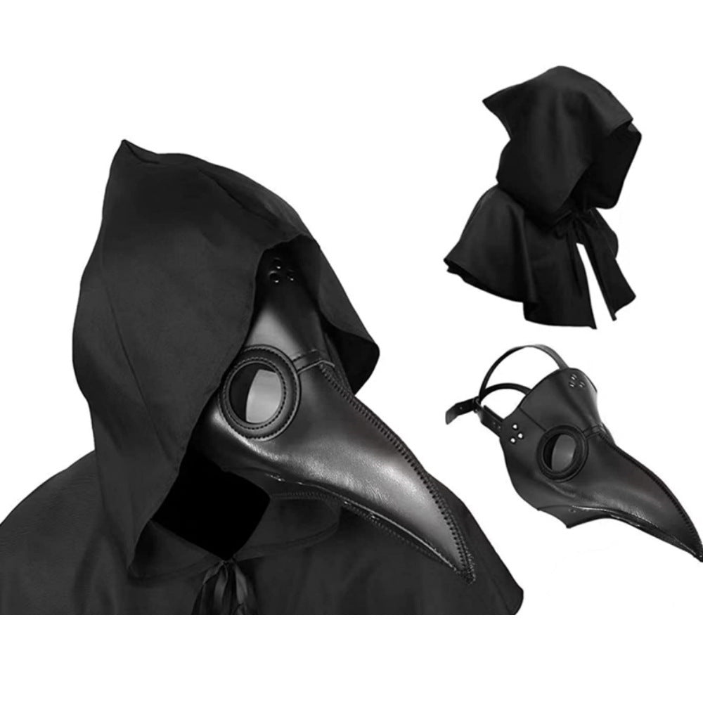 Halloween Black Disease Pest Arzt Kostüm Schnabel 0