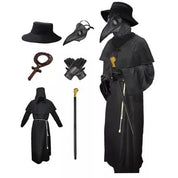 Halloween Black Disease Pest Arzt Kostüm Schnabel 1