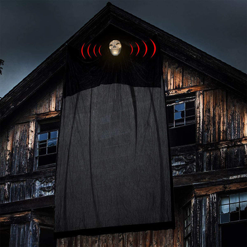 Halloween Dekoration Sprachsteuerung Beleuchtung Sound Horror Hängendes Gespenst 3