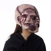 Halloween Dreiseitige Grimasse Horror Maske Cosplay Maske Party Gruselige Maske Prop 3