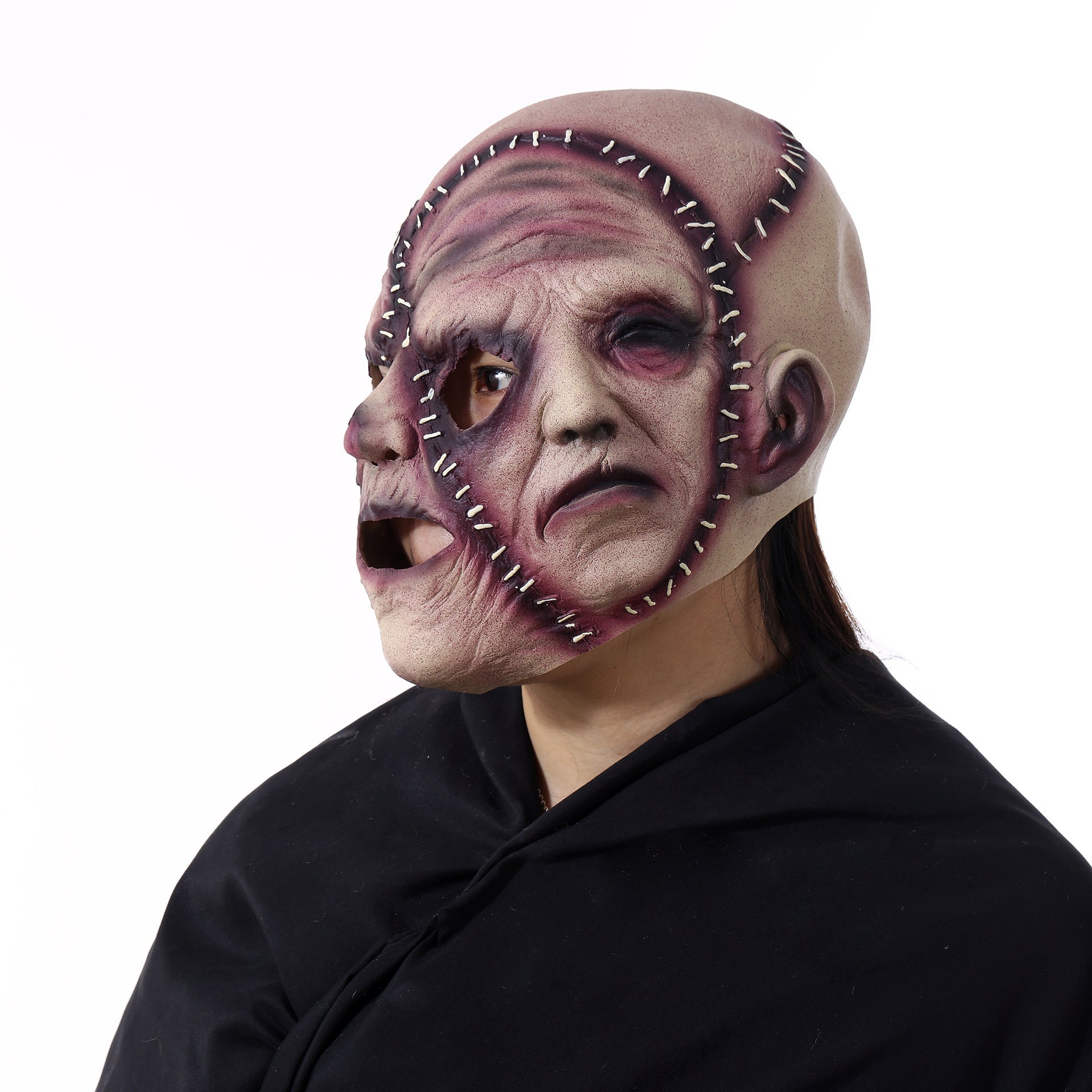 Halloween Dreiseitige Grimasse Horror Maske Cosplay Maske Party Gruselige Maske Prop 7
