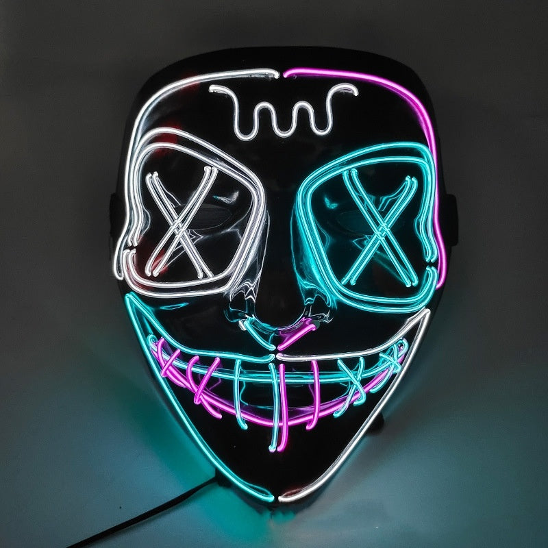 Halloween EL Horror Vollgesichts-Leuchtmaske 0