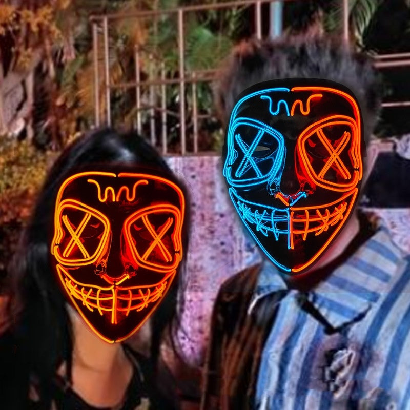 Halloween EL Horror Vollgesichts-Leuchtmaske 1