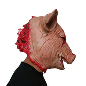 Halloween Horror Latex Faules Gesicht Schweinskopf Maske 8