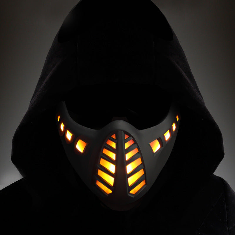 Halloween Karneval LED Halbgesichtsmaske 1