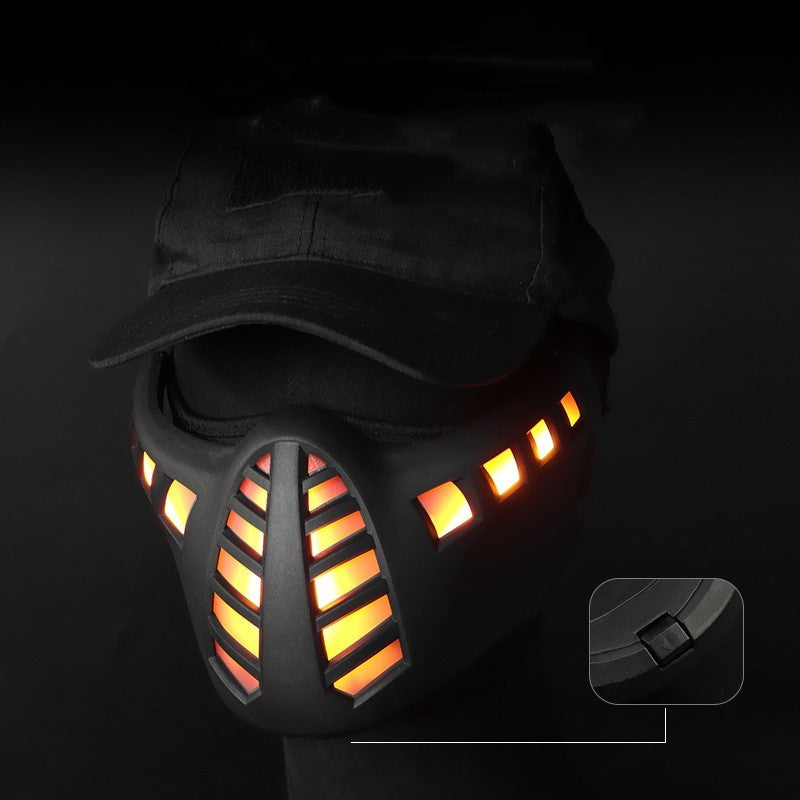 Halloween Karneval LED Halbgesichtsmaske 3