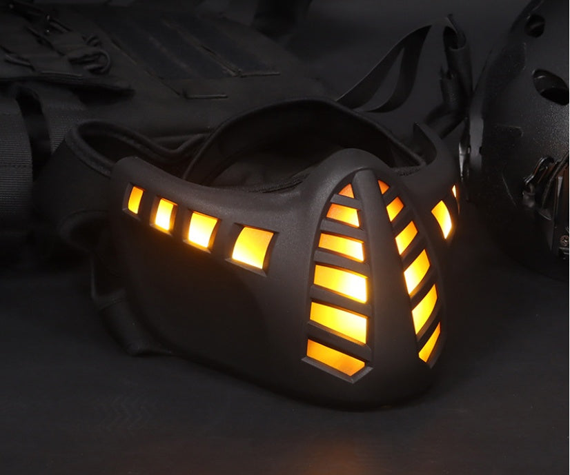 Halloween Karneval LED Halbgesichtsmaske 5