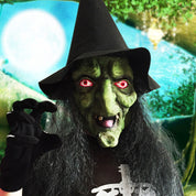 Halloween Langhaar-Grimassenmaske 1