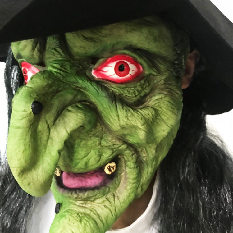 Halloween Langhaar-Grimassenmaske 5