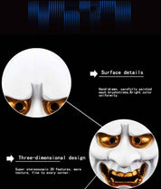 Halloween Maske Weißes Geisterhaus Klingelnder Schmetterling Geisterkopf 7