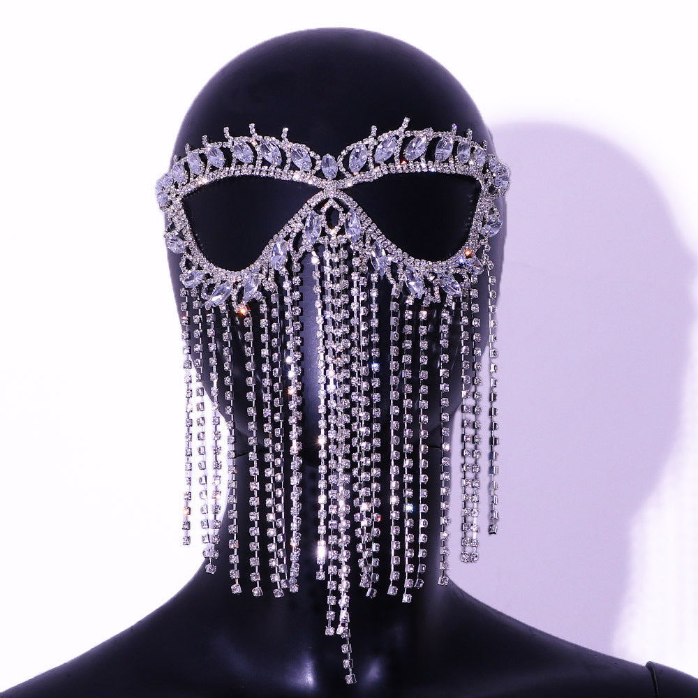 Halloween Maskerade Zirkon Catwoman Maske 1