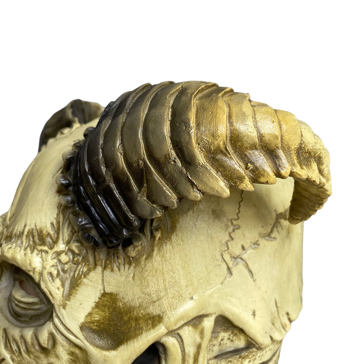 Halloween Neue Horror Schädel Horn Teufel Latex Maske Haube Dark 3