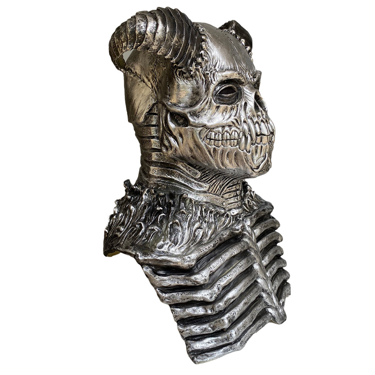 Halloween Neue Horror Schädel Horn Teufel Latex Maske Haube Dark 5
