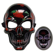Halloween Skelett Maske LED Glow Gruselig 10