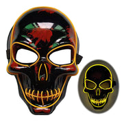 Halloween Skelett Maske LED Glow Gruselig 12