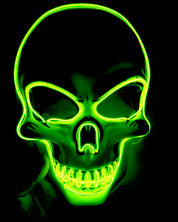 Halloween Skelett Maske LED Glow Gruselig 13