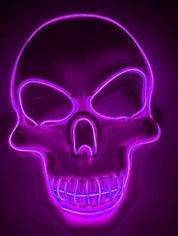 Halloween Skelett Maske LED Glow Gruselig 15