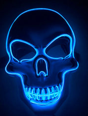 Halloween Skelett Maske LED Glow Gruselig 16