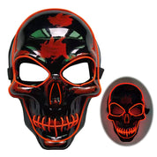 Halloween Skelett Maske LED Glow Gruselig 8