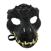 Halloween Velociraptor Dinosaurier bewegliche Mundmaske Kapuze 1