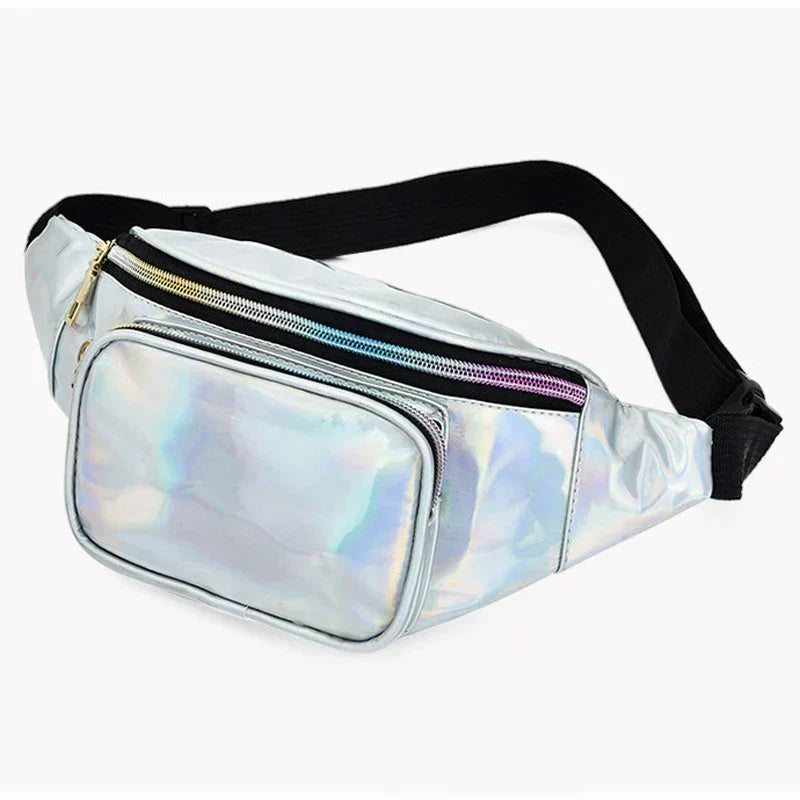 Zara | Holografisk festivalaxelväska