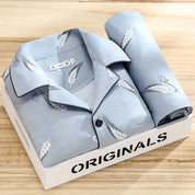 Herren-Pyjama-Set mit Knöpfen – Weiche und atmungsaktive Nachtwäsche 0