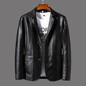 Herren -Premium -Leder moderne Schnitt -Blazer -Jacke für Herren 2