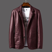 Herren -Premium -Leder moderne Schnitt -Blazer -Jacke für Herren 3