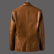 Herren -Premium -Leder moderne Schnitt -Blazer -Jacke für Herren 5