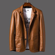 Herren -Premium -Leder moderne Schnitt -Blazer -Jacke für Herren 9