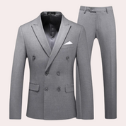 Herren klassisch bequem und stilvolles 2-teiliges Outfit-Set 4