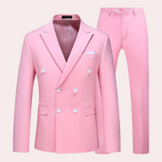 Herren klassisch bequem und stilvolles 2-teiliges Outfit-Set 5