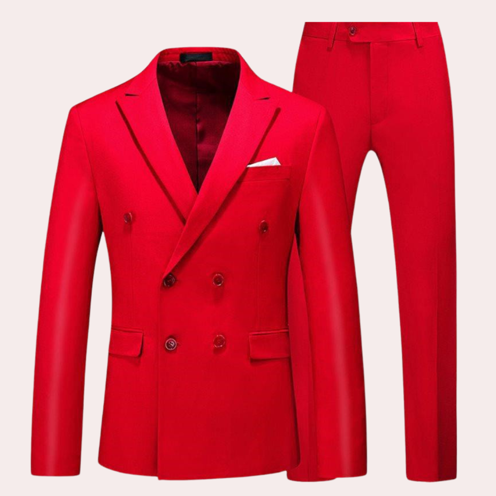 Herren klassisch bequem und stilvolles 2-teiliges Outfit-Set 7