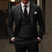 Herren klassischer Polyester 3-teiliger Anzug 0
