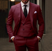 Herren klassischer Polyester 3-teiliger Anzug 10